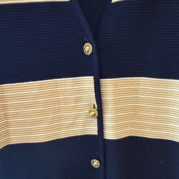 Wool Jaeger Striped Women's Sweater Sz L/XL - Picture 5 of 6